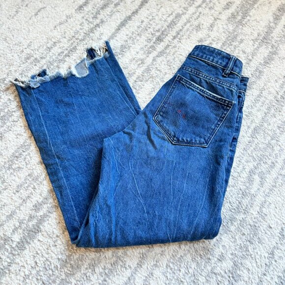 Vintage high waisted frayed hem flare jeans - Picture 3 of 14